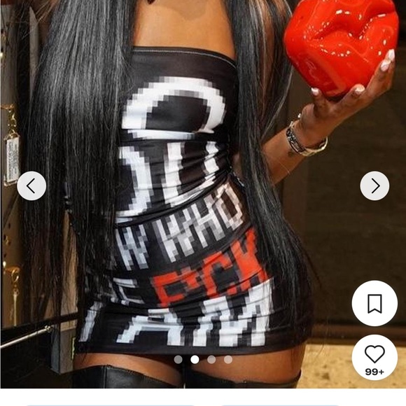 Graphic tube dress - Picture 2 of 5